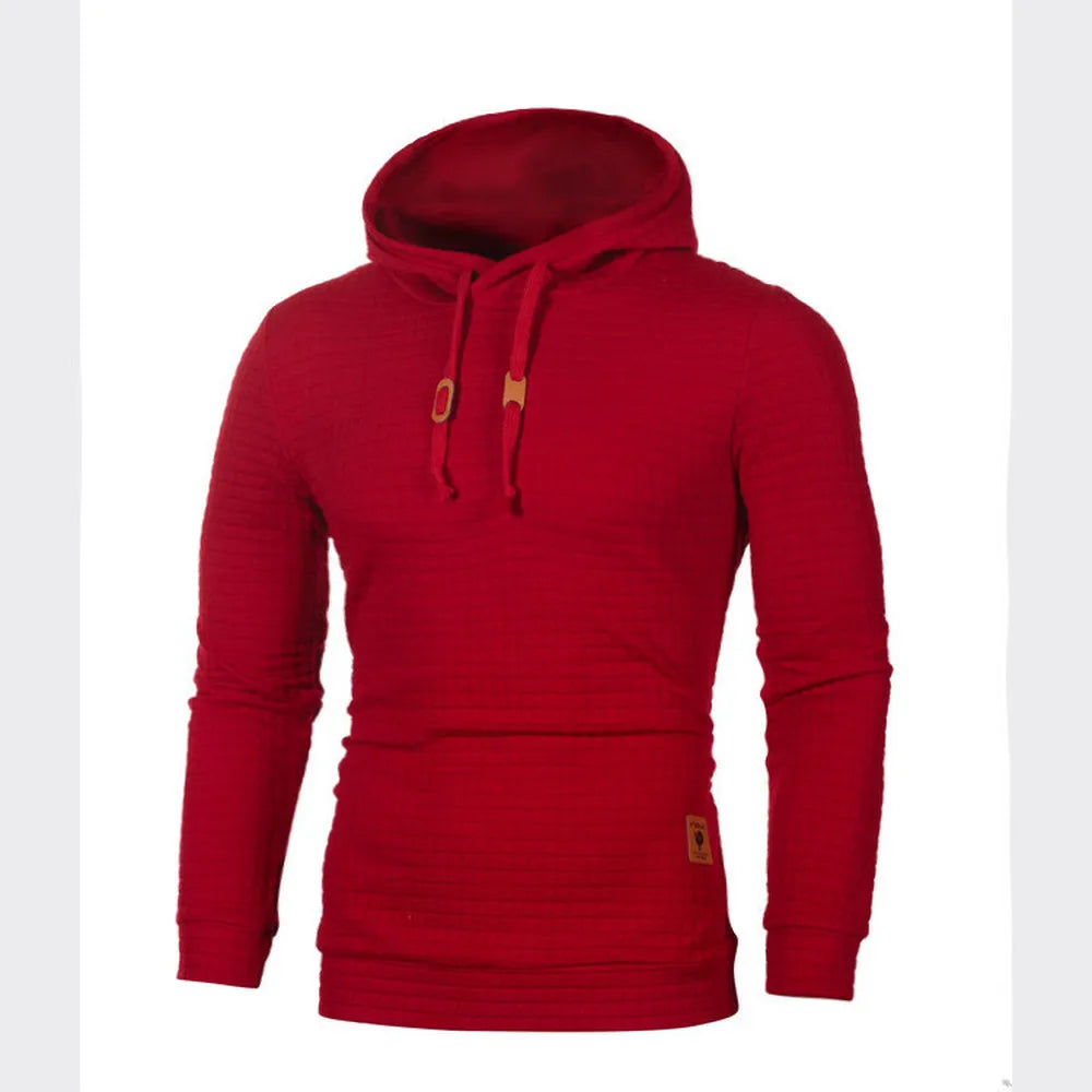 Men'S Hoodies Slim Hooded Sweatshirts Mens Pullover Male Casual Sportswear Streetwear Clothing