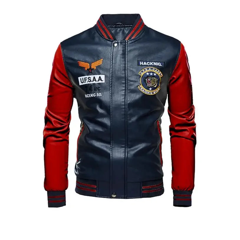 Men Moto Leather Jackets Slim Fit PU Leather Coats High Quality Men Jackets and Coats New Fashion Men Autumn Leather Jackets 4XL
