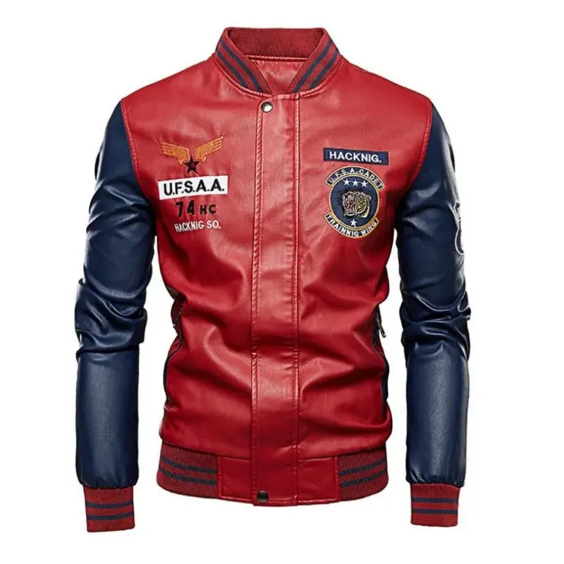 Men Moto Leather Jackets Slim Fit PU Leather Coats High Quality Men Jackets and Coats New Fashion Men Autumn Leather Jackets 4XL