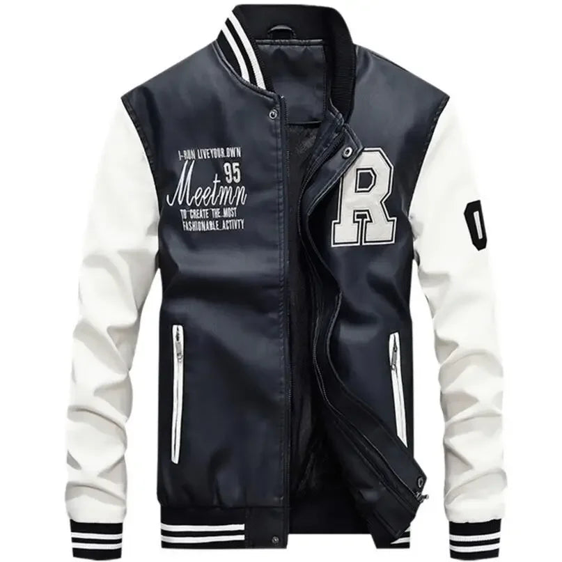 Men Moto Leather Jackets Slim Fit PU Leather Coats High Quality Men Jackets and Coats New Fashion Men Autumn Leather Jackets 4XL