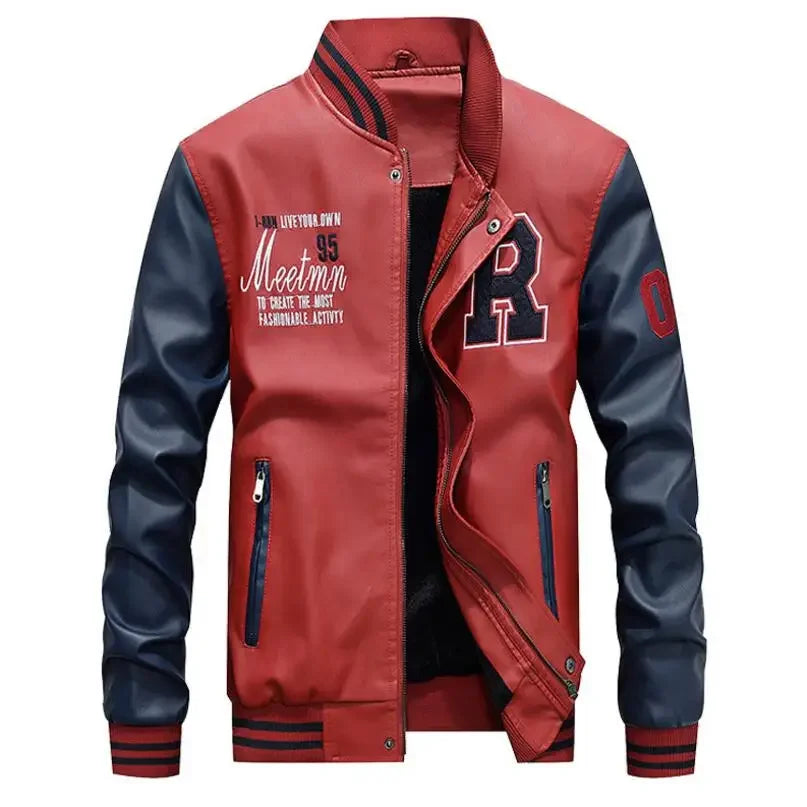 Men Moto Leather Jackets Slim Fit PU Leather Coats High Quality Men Jackets and Coats New Fashion Men Autumn Leather Jackets 4XL