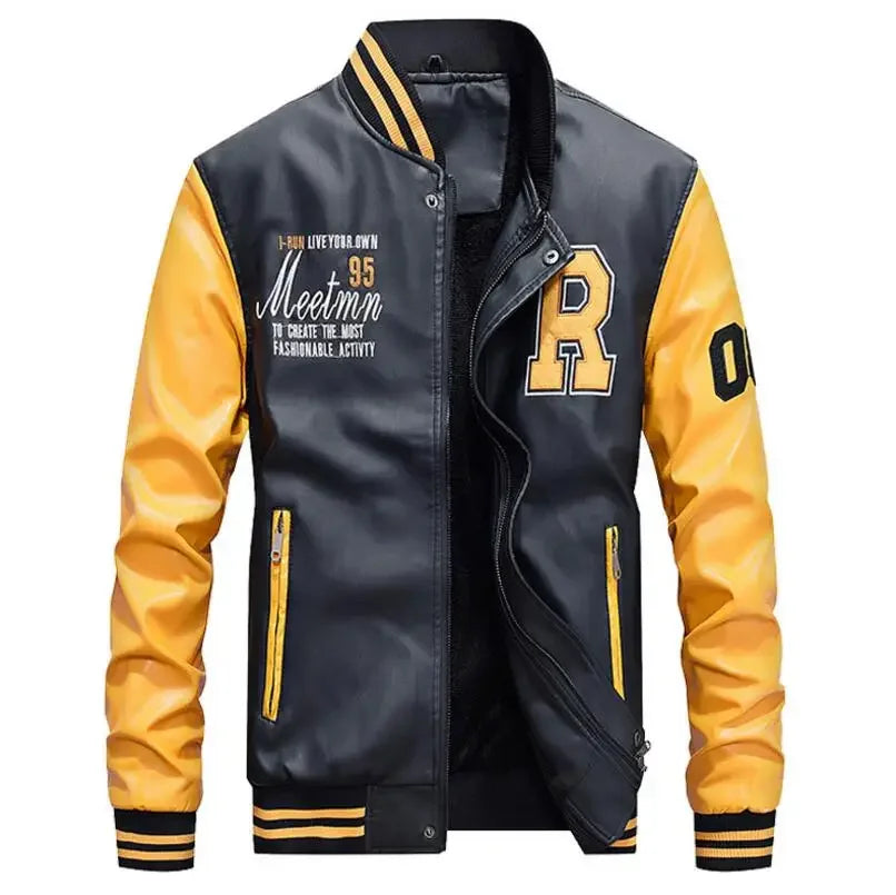 Men Moto Leather Jackets Slim Fit PU Leather Coats High Quality Men Jackets and Coats New Fashion Men Autumn Leather Jackets 4XL