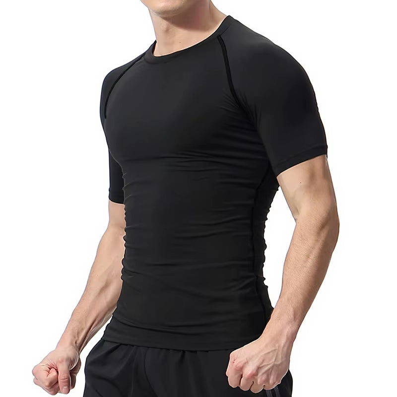 Spider Print Compression Shirt for Men Short Sleeve Rash Guard Gym Workout Undershirts Baselayers Athletic Quick Dry T-Shirt Tee