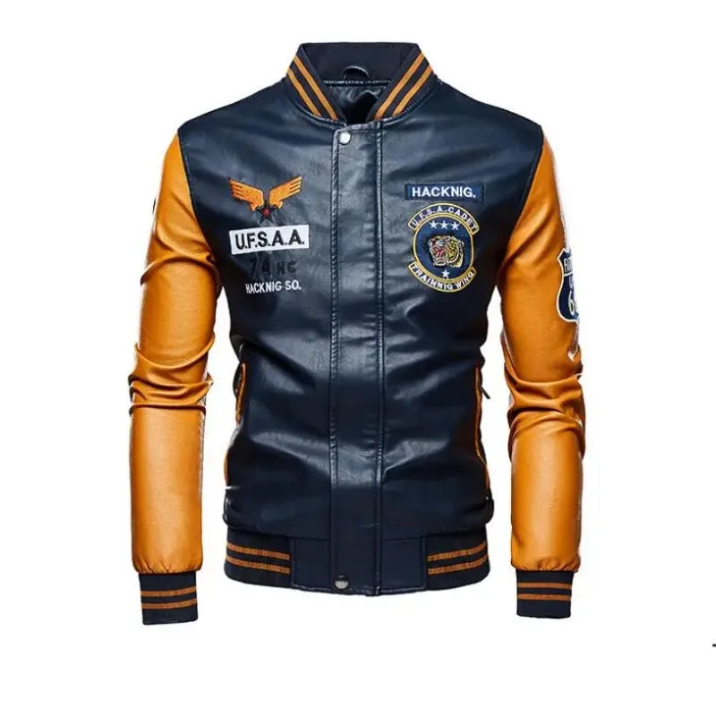 Men Moto Leather Jackets Slim Fit PU Leather Coats High Quality Men Jackets and Coats New Fashion Men Autumn Leather Jackets 4XL