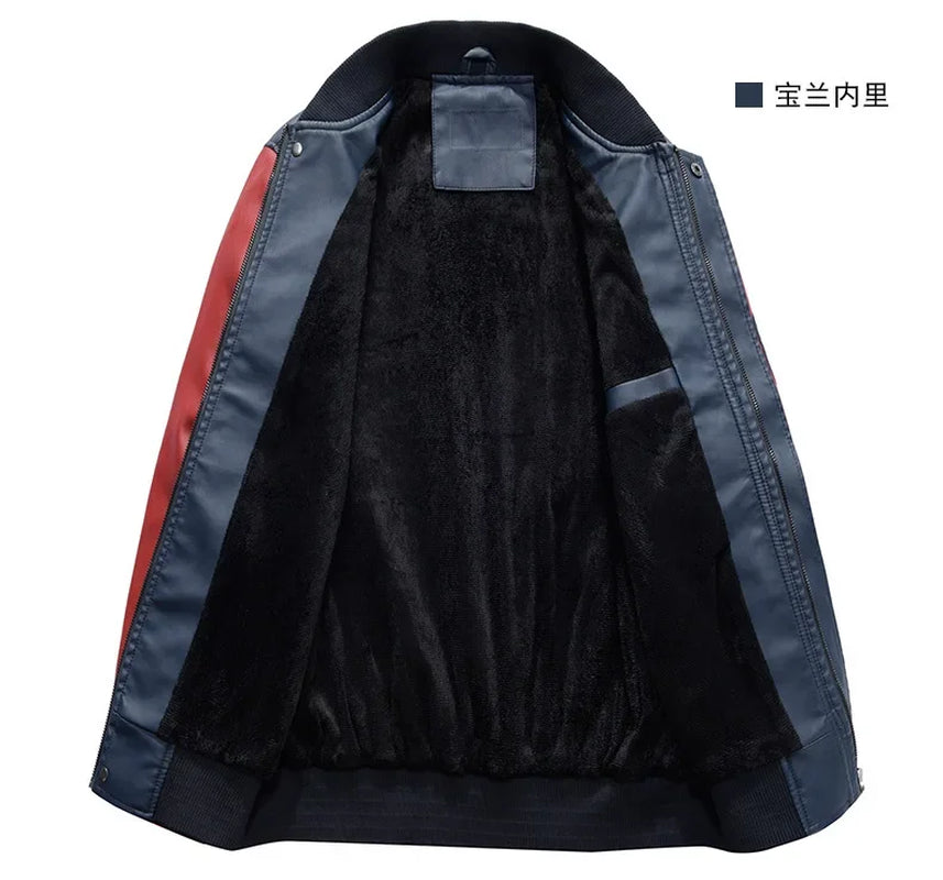 Men Moto Leather Jackets Slim Fit PU Leather Coats High Quality Men Jackets and Coats New Fashion Men Autumn Leather Jackets 4XL