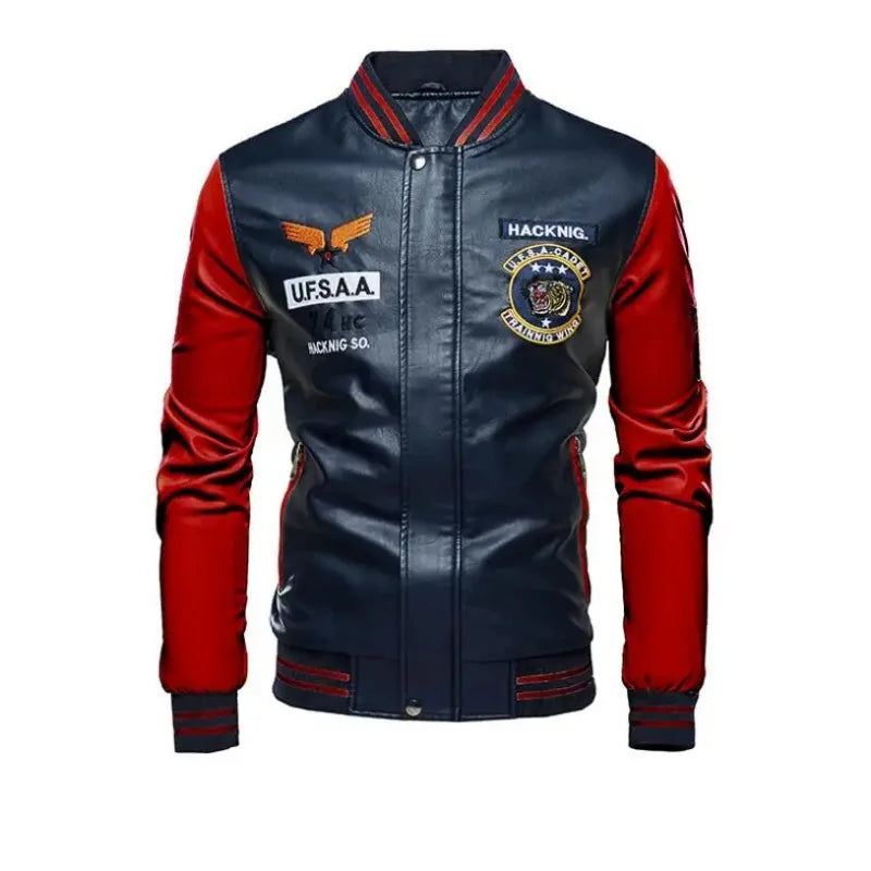 Men Moto Leather Jackets Slim Fit PU Leather Coats High Quality Men Jackets and Coats New Fashion Men Autumn Leather Jackets 4XL